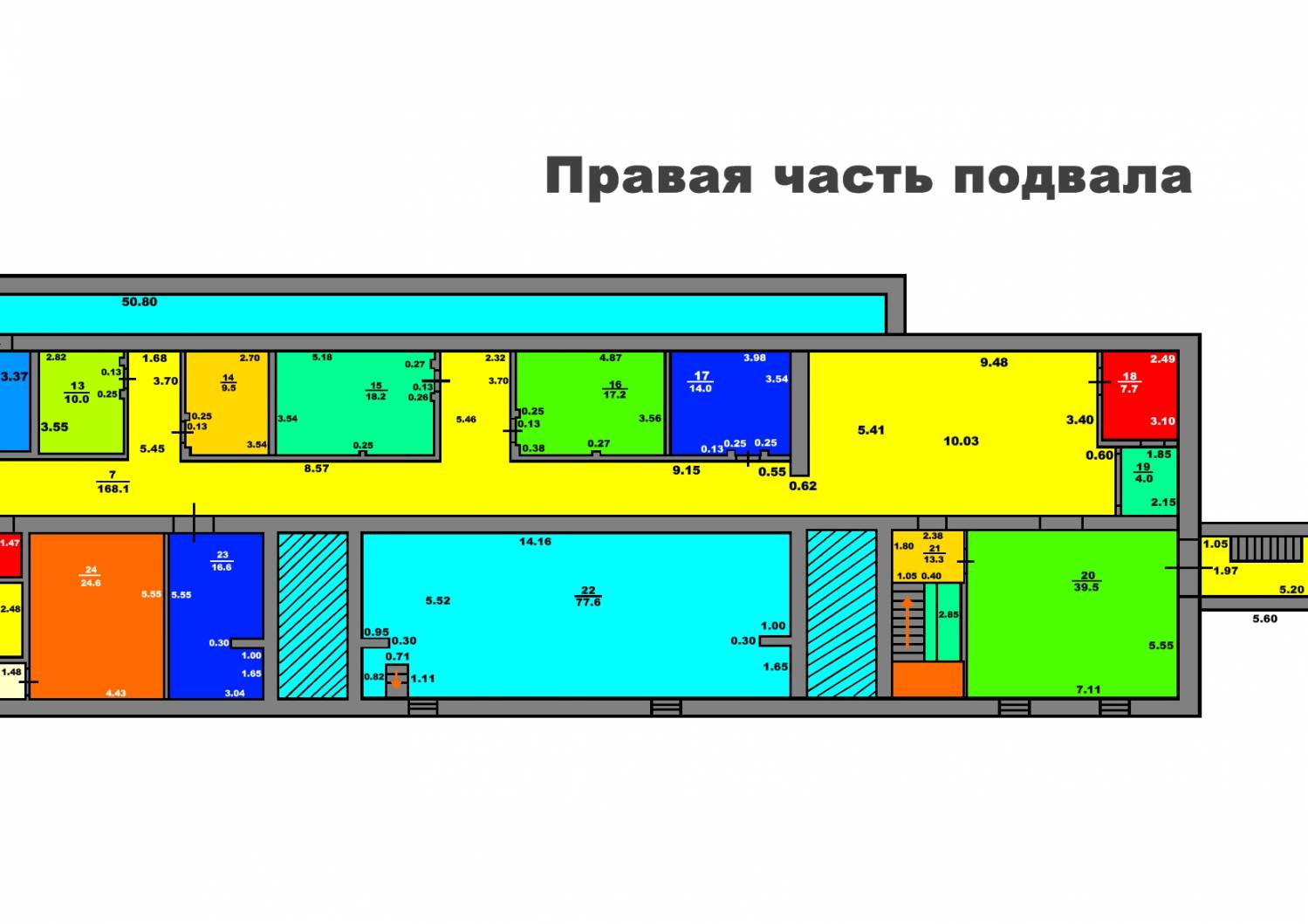 План здания библиотеки с размерами